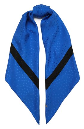 Женский шелковый платок SAINT LAURENT голубого цвета по цене 39950 руб., арт. 641357/3Y011 | Фото 1 Женский шелковый платок SAINT LAURENT голубого цвета, арт. 641357/3Y011 | Фото 1
