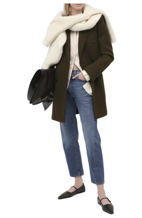 Женское шерстяное пальто SAINT LAURENT хаки цвета по цене 252000 руб., арт. 514595/Y5B58 | Фото 2 Женское шерстяное пальто SAINT LAURENT хаки цвета, арт. 514595/Y5B58 | Фото 2
