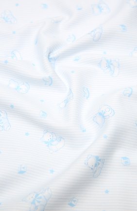Детского хлопковое одеяло KISSY KISSY голубого цвета, арт. KB7052330 | Фото 2 (Материал: Хлопок, Текстиль)