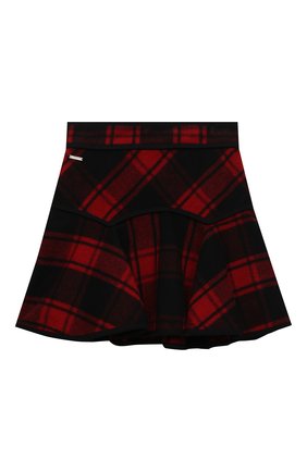 Детская шерстяная юбка DSQUARED2 красного цвета по цене 14450 руб., арт. DQ04C8-D00ZS | Фото 1 Детская шерстяная юбка DSQUARED2 красного цвета, арт. DQ04C8-D00ZS | Фото 1