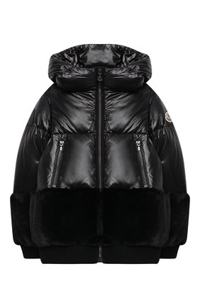 Детского пуховая куртка MONCLER черного цвета по цене 54900 руб., арт. F2-954-1A561-10-54A8U/4-6A | Фото 1 Детского пуховая куртка MONCLER черного цвета, арт. F2-954-1A561-10-54A8U/4-6A | Фото 1
