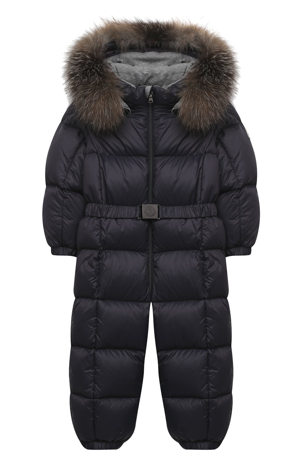 Детского пуховый комбинезон MONCLER темно-синего цвета, арт. F2-951-1G506-02-53079/18M-3A | Фото 1