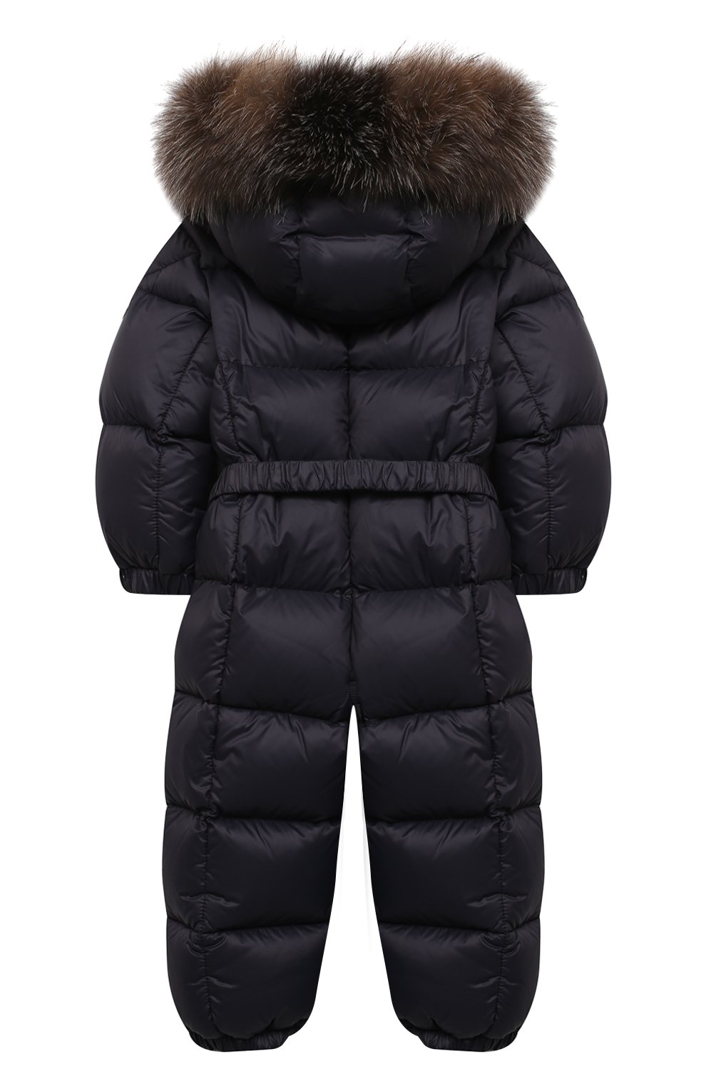 Детского пуховый комбинезон MONCLER темно-синего цвета по цене 48400 руб., арт. F2-951-1G506-02-53079/18M-3A | Фото 2 Детского пуховый комбинезон MONCLER темно-синего цвета, арт. F2-951-1G506-02-53079/18M-3A | Фото 2