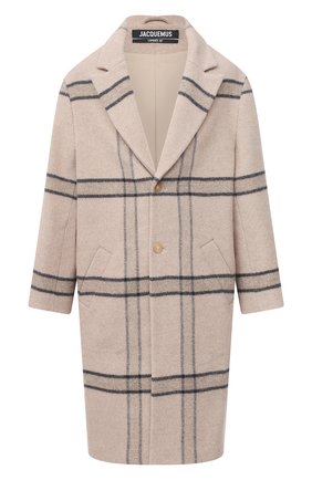 Мужской шерстяное пальто JACQUEMUS бежевого цвета по цене 85500 руб., арт. 206C003/119172 | Фото 1 Мужской шерстяное пальто JACQUEMUS бежевого цвета, арт. 206C003/119172 | Фото 1