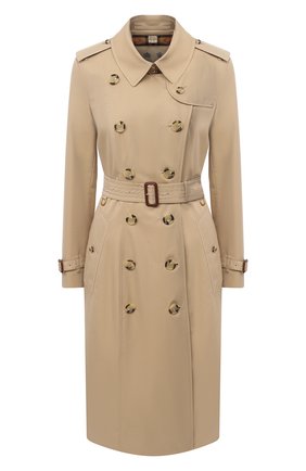 Женский хлопковый тренч BURBERRY бежевого цвета по цене 145000 руб., арт. 8027998 | Фото 1 Женский хлопковый тренч BURBERRY бежевого цвета, арт. 8027998 | Фото 1