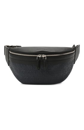 Мужская кожаная поясная сумка SALVATORE FERRAGAMO темно-синего цвета по цене 79980 руб., арт. Z-0732690 | Фото 1 Мужская кожаная поясная сумка SALVATORE FERRAGAMO темно-синего цвета, арт. Z-0732690 | Фото 1