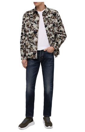 Мужская хлопковая рубашка KENZO хаки цвета по цене 36050 руб., арт. FA65CH4019B1 | Фото 2 Мужская хлопковая рубашка KENZO хаки цвета, арт. FA65CH4019B1 | Фото 2