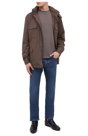 Мужские кожаные кроссовки SANTONI темно-синего цвета по цене 45950 руб., арт. MSAM21410NARRTQIU40 | Фото 2 Мужские кожаные кроссовки SANTONI темно-синего цвета, арт. MSAM21410NARRTQIU40 | Фото 2