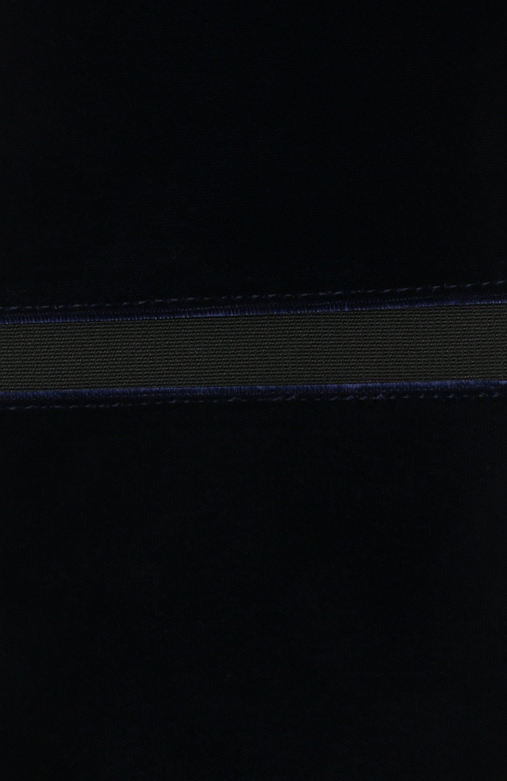 Женский бархатный пояс GIORGIO ARMANI синего цвета, арт. Y1I188/YFZ5A | Фото 3 (Материал: Текстиль, Вискоза, Синтетический материал; Кросс-КТ: Широкие)
