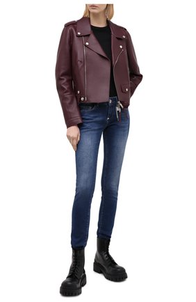 Женские джинсы PHILIPP PLEIN темно-синего цвета по цене 41550 руб., арт. A20C WDT1461 PDE004N | Фото 2 Женские джинсы PHILIPP PLEIN темно-синего цвета, арт. A20C WDT1461 PDE004N | Фото 2