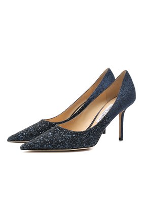 Женская туфли romy 85 JIMMY CHOO синего цвета по цене 55550 руб., арт. L0VE 85/VLD | Фото 1 Женская туфли romy 85 JIMMY CHOO синего цвета, арт. L0VE 85/VLD | Фото 1