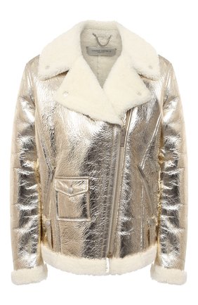 Женская дубленка GOLDEN GOOSE DELUXE BRAND золотого цвета по цене 181500 руб., арт. GWP00205.P000194 | Фото 1 Женская дубленка GOLDEN GOOSE DELUXE BRAND золотого цвета, арт. GWP00205.P000194 | Фото 1