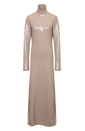 Женское платье с пайетками BOTTEGA VENETA светло-бежевого цвета по цене 593000 руб., арт. 636546/V07E0 | Фото 1 Женское платье с пайетками BOTTEGA VENETA светло-бежевого цвета, арт. 636546/V07E0 | Фото 1
