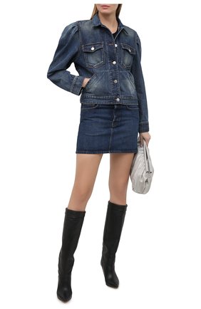 Женская джинсовая куртка ISABEL MARANT ETOILE синего цвета по цене 37200 руб., арт. VE1421-20A034E/B0LINEA | Фото 2 Женская джинсовая куртка ISABEL MARANT ETOILE синего цвета, арт. VE1421-20A034E/B0LINEA | Фото 2