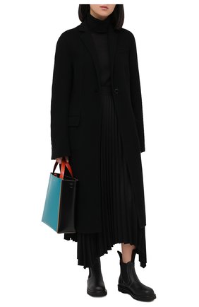 Женские кожаные челси MARNI черного цвета по цене 63400 руб., арт. TCMS005802/P3745 | Фото 2 Женские кожаные челси MARNI черного цвета, арт. TCMS005802/P3745 | Фото 2
