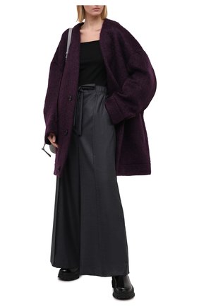 Женское шерстяное пальто MARNI фиолетового цвета по цене 179500 руб., арт. JKMA0144U0/TW899 | Фото 2 Женское шерстяное пальто MARNI фиолетового цвета, арт. JKMA0144U0/TW899 | Фото 2