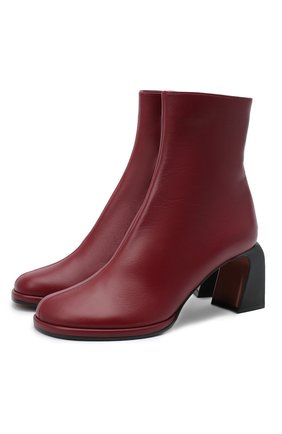 Женские кожаные ботильоны chae 66 MANU ATELIER бордового цвета по цене 47200 руб., арт. 2019045 | Фото 1 Женские кожаные ботильоны chae 66 MANU ATELIER бордового цвета, арт. 2019045 | Фото 1