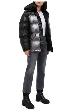Женские кожаные ботильоны corinne MONCLER черного цвета по цене 58900 руб., арт. F2-09B-4F709-00-02SEB | Фото 2 Женские кожаные ботильоны corinne MONCLER черного цвета, арт. F2-09B-4F709-00-02SEB | Фото 2