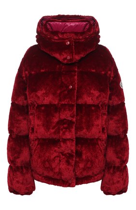 Женский пуховая куртка MONCLER красного цвета по цене 152600 руб., арт. F2-093-1A571-00-54AQ1 | Фото 1 Женский пуховая куртка MONCLER красного цвета, арт. F2-093-1A571-00-54AQ1 | Фото 1