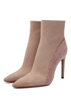 Женские кожаные ботильоны SANTONI светло-розового цвета по цене 117000 руб., арт. WTAQ59092HA2NRC0P14 | Фото 1 Женские кожаные ботильоны SANTONI светло-розового цвета, арт. WTAQ59092HA2NRC0P14 | Фото 1
