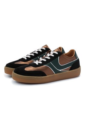 Женские кожаные кеды DRIES VAN NOTEN темно-коричневого цвета по цене 37250 руб., арт. WW202/006/QU120 | Фото 1 Женские кожаные кеды DRIES VAN NOTEN темно-коричневого цвета, арт. WW202/006/QU120 | Фото 1