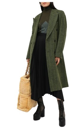 Женские текстильные ботильоны DRIES VAN NOTEN хаки цвета по цене 71800 руб., арт. WW202/016/H60/QU605 | Фото 2 Женские текстильные ботильоны DRIES VAN NOTEN хаки цвета, арт. WW202/016/H60/QU605 | Фото 2