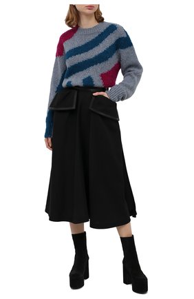 Женские замшевые ботильоны DRIES VAN NOTEN черного цвета по цене 67550 руб., арт. WW202/018/H60/QU104 | Фото 2 Женские замшевые ботильоны DRIES VAN NOTEN черного цвета, арт. WW202/018/H60/QU104 | Фото 2