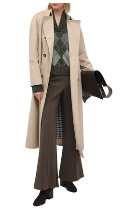 Женские замшевые ботильоны DRIES VAN NOTEN коричневого цвета по цене 53650 руб., арт. WW202/020/H70/QU104 | Фото 2 Женские замшевые ботильоны DRIES VAN NOTEN коричневого цвета, арт. WW202/020/H70/QU104 | Фото 2