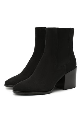 Женские замшевые ботильоны DRIES VAN NOTEN черного цвета по цене 53650 руб., арт. WW202/020/H70/QU104 | Фото 1 Женские замшевые ботильоны DRIES VAN NOTEN черного цвета, арт. WW202/020/H70/QU104 | Фото 1