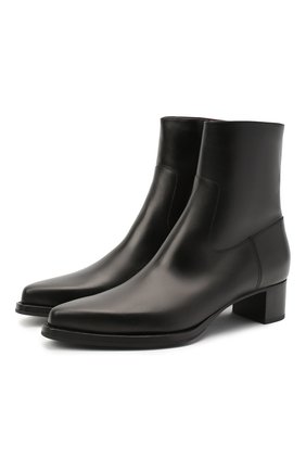 Женские кожаные ботильоны DRIES VAN NOTEN черного цвета по цене 71800 руб., арт. WW202/051/H50/QU105 | Фото 1 Женские кожаные ботильоны DRIES VAN NOTEN черного цвета, арт. WW202/051/H50/QU105 | Фото 1