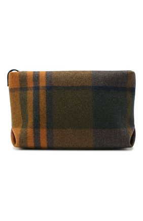 Женский клатч inside out LORO PIANA темно-зеленого цвета по цене 169500 руб., арт. FAL4867 | Фото 1 Женский клатч inside out LORO PIANA темно-зеленого цвета, арт. FAL4867 | Фото 1 (Материал: Текстиль; Размер: medium; Женское Кросс-КТ: Клатч-клатчи)