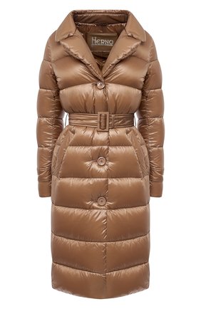 Женский пуховик HERNO золотого цвета по цене 66850 руб., арт. PI1122D/12017 | Фото 1 Женский пуховик HERNO золотого цвета, арт. PI1122D/12017 | Фото 1