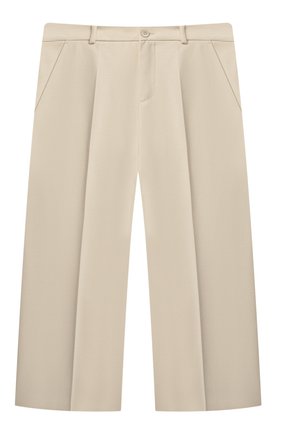 Детские шерстяные брюки GUCCI белого цвета по цене 53350 руб., арт. 626141/XWAJ4 | Фото 1 Детские шерстяные брюки GUCCI белого цвета, арт. 626141/XWAJ4 | Фото 1 (Материал подклада: Купро; Материал внешний: Шерсть; Мальчики Кросс-КТ: Брюки-одежда; Ростовка одежда: 10 - 11 лет | 140 - 146см, 12 лет | 152 см, 4 года | 104 см, 6 лет | 116 см, 8 лет | 128 см)
