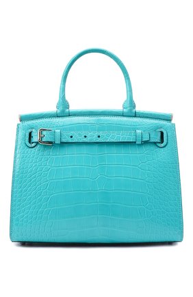 Женская сумка rl50 large из кожи аллигатора RALPH LAUREN бирюзового цвета по цене 1840000 руб., арт. 435769042/AMIS | Фото 1 Женская сумка rl50 large из кожи аллигатора RALPH LAUREN бирюзового цвета, арт. 435769042/AMIS | Фото 1