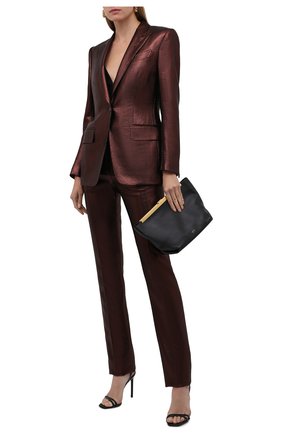 Женский шерстяной жакет TOM FORD светло-коричневого цвета по цене 386000 руб., арт. GI2761-FAX647 | Фото 2 Женский шерстяной жакет TOM FORD светло-коричневого цвета, арт. GI2761-FAX647 | Фото 2