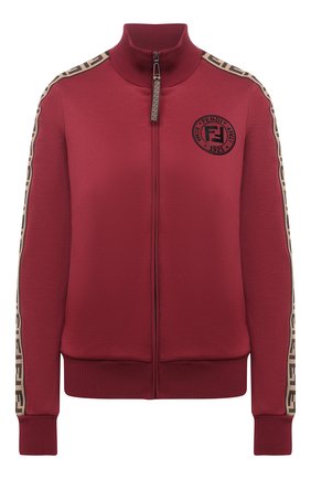 Женский толстовка FENDI бордового цвета по цене 57900 руб., арт. FAF069 ADH8 | Фото 1 Женский толстовка FENDI бордового цвета, арт. FAF069 ADH8 | Фото 1
