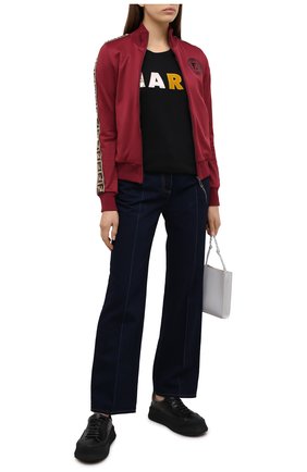 Женский толстовка FENDI бордового цвета по цене 57900 руб., арт. FAF069 ADH8 | Фото 2 Женский толстовка FENDI бордового цвета, арт. FAF069 ADH8 | Фото 2