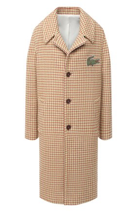 Женское шерстяное пальто LACOSTE кремвого цвета по цене 113810 руб., арт. BH3048 | Фото 1 Женское шерстяное пальто LACOSTE кремвого цвета, арт. BH3048 | Фото 1