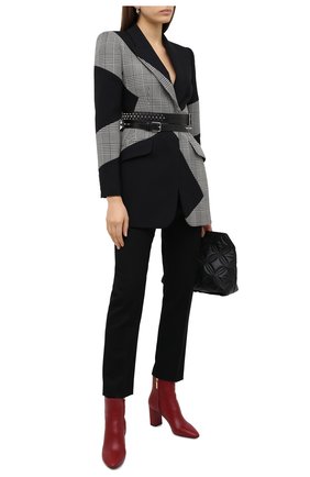 Женские кожаные ботильоны lou SAINT LAURENT красного цвета по цене 73350 руб., арт. 640667/1Y800 | Фото 2 Женские кожаные ботильоны lou SAINT LAURENT красного цвета, арт. 640667/1Y800 | Фото 2