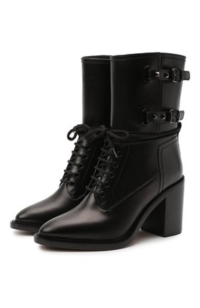 Женские кожаные ботильоны valentino garavani VALENTINO черного цвета по цене 115000 руб., арт. UW0S0AL9/PMA | Фото 1 Женские кожаные ботильоны valentino garavani VALENTINO черного цвета, арт. UW0S0AL9/PMA | Фото 1