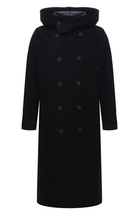 Мужской шерстяное пальто YOHJI YAMAMOTO черного цвета по цене 236000 руб., арт. HR-C11-823 | Фото 1 Мужской шерстяное пальто YOHJI YAMAMOTO черного цвета, арт. HR-C11-823 | Фото 1