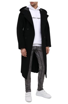 Мужской шерстяное пальто YOHJI YAMAMOTO черного цвета по цене 236000 руб., арт. HR-C11-823 | Фото 2 Мужской шерстяное пальто YOHJI YAMAMOTO черного цвета, арт. HR-C11-823 | Фото 2