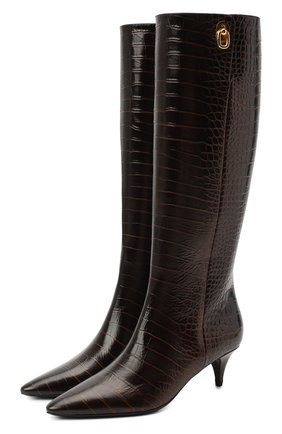 Женские кожаные сапоги TOM FORD коричневого цвета по цене 133500 руб., арт. W2689T-LCL102 | Фото 1 Женские кожаные сапоги TOM FORD коричневого цвета, арт. W2689T-LCL102 | Фото 1