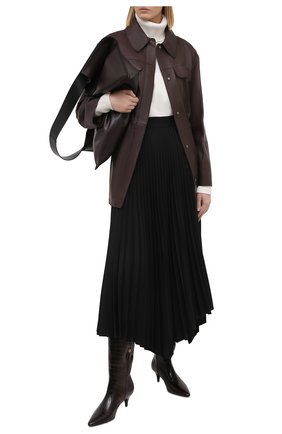 Женские кожаные сапоги TOM FORD коричневого цвета по цене 133500 руб., арт. W2689T-LCL102 | Фото 2 Женские кожаные сапоги TOM FORD коричневого цвета, арт. W2689T-LCL102 | Фото 2