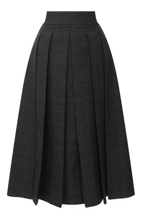 Женская шерстяная юбка FENDI серого цвета по цене 164500 руб., арт. FQ7157 AC6W | Фото 1 Женская шерстяная юбка FENDI серого цвета, арт. FQ7157 AC6W | Фото 1