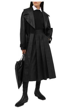 Женская шерстяная юбка FENDI серого цвета по цене 164500 руб., арт. FQ7157 AC6W | Фото 2 Женская шерстяная юбка FENDI серого цвета, арт. FQ7157 AC6W | Фото 2