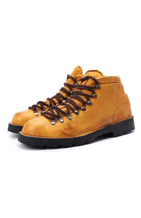 Мужские кожаные ботинки ANDREA VENTURA FIRENZE желтого цвета, арт. LE APUANE 1/IGNIS WASH/VIBRAM ARCTIC GRIP | Фото 1 (Подошва: Плоская; Материал внутренний: Натуральная кожа; Мужское Кросс-КТ: Ботинки-обувь, Хайкеры-обувь; Материал внешний: Кожа; Материал утеплителя: Без утеплителя)