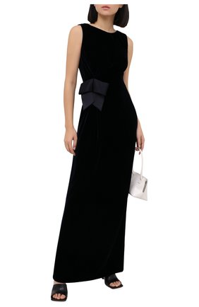 Женское шелковое платье GIORGIO ARMANI синего цвета по цене 372500 руб., арт. 0WHVA079/T01FD | Фото 2 Женское шелковое платье GIORGIO ARMANI синего цвета, арт. 0WHVA079/T01FD | Фото 2