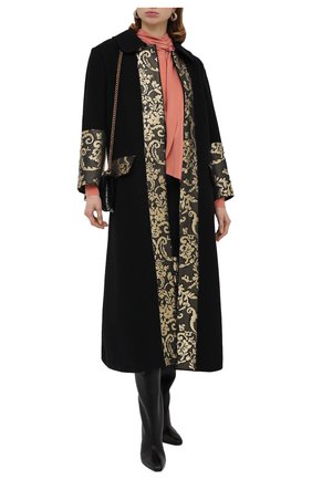 Женское пальто DOLCE & GABBANA черного цвета по цене 297500 руб., арт. J0AAMT/FURF0 | Фото 2 Женское пальто DOLCE & GABBANA черного цвета, арт. J0AAMT/FURF0 | Фото 2