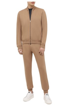 Мужской шерстяные джоггеры CORNELIANI бежевого цвета по цене 98650 руб., арт. 86G541-0825014/00 | Фото 2 Мужской шерстяные джоггеры CORNELIANI бежевого цвета, арт. 86G541-0825014/00 | Фото 2